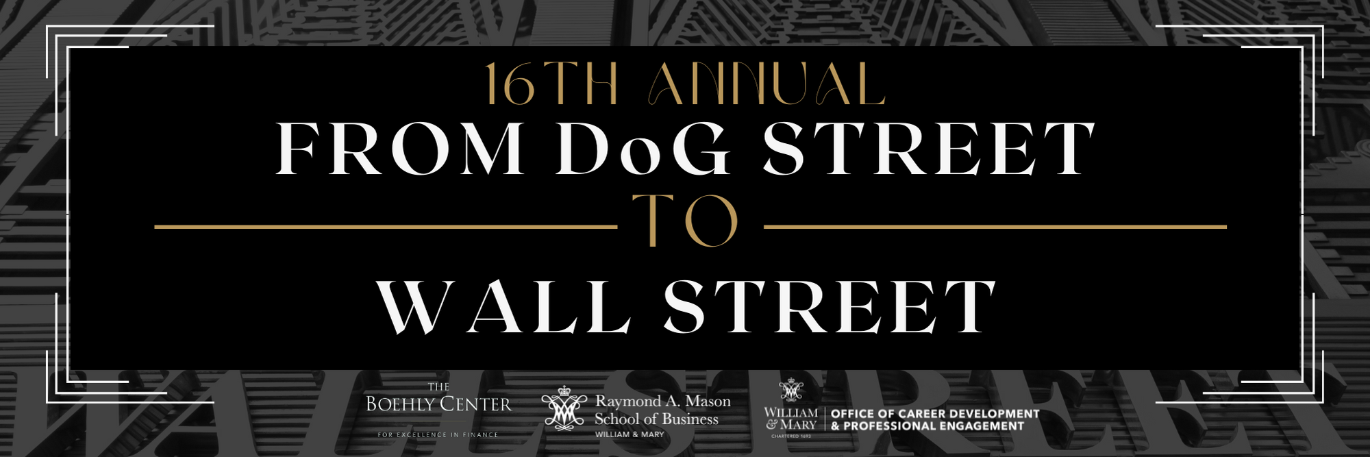 2022 From DoG Street to Wall Street Header
